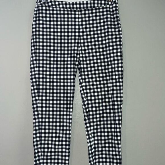 Victoria, Beckham for target crop black-and-white checked pants size 2 - Picture 2 of 9